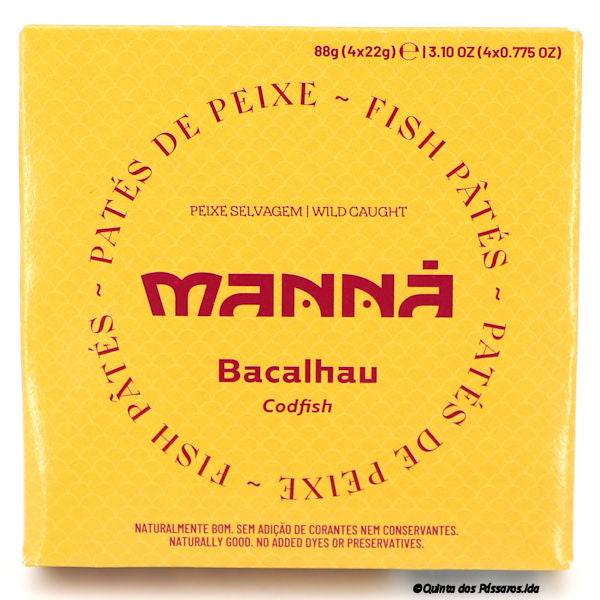 Kabeljau Paté / Manná / Paté de bacalhau, 4x22g