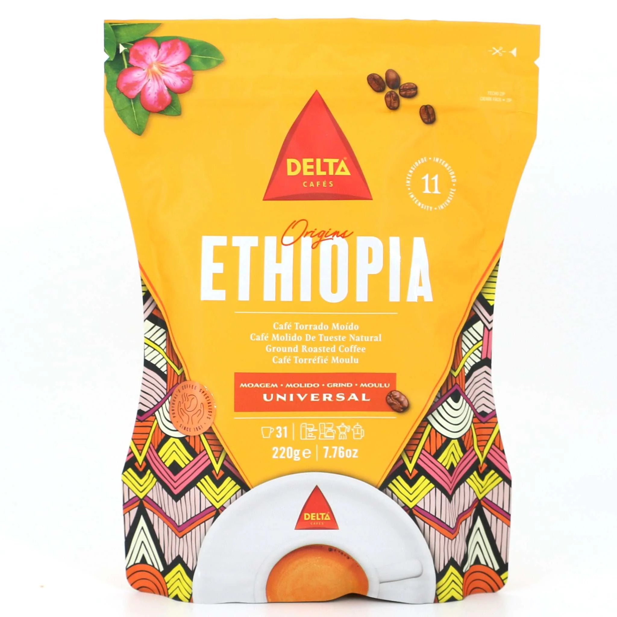 Kaffee gemahlen ÄTHIOPIEN / Delta / Café Delta moído Ethiopia, 220g