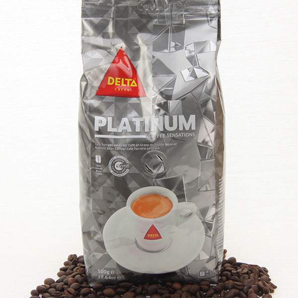 Kaffee Platinum ganze Bohne / Delta / Café platinum, grão, 500g