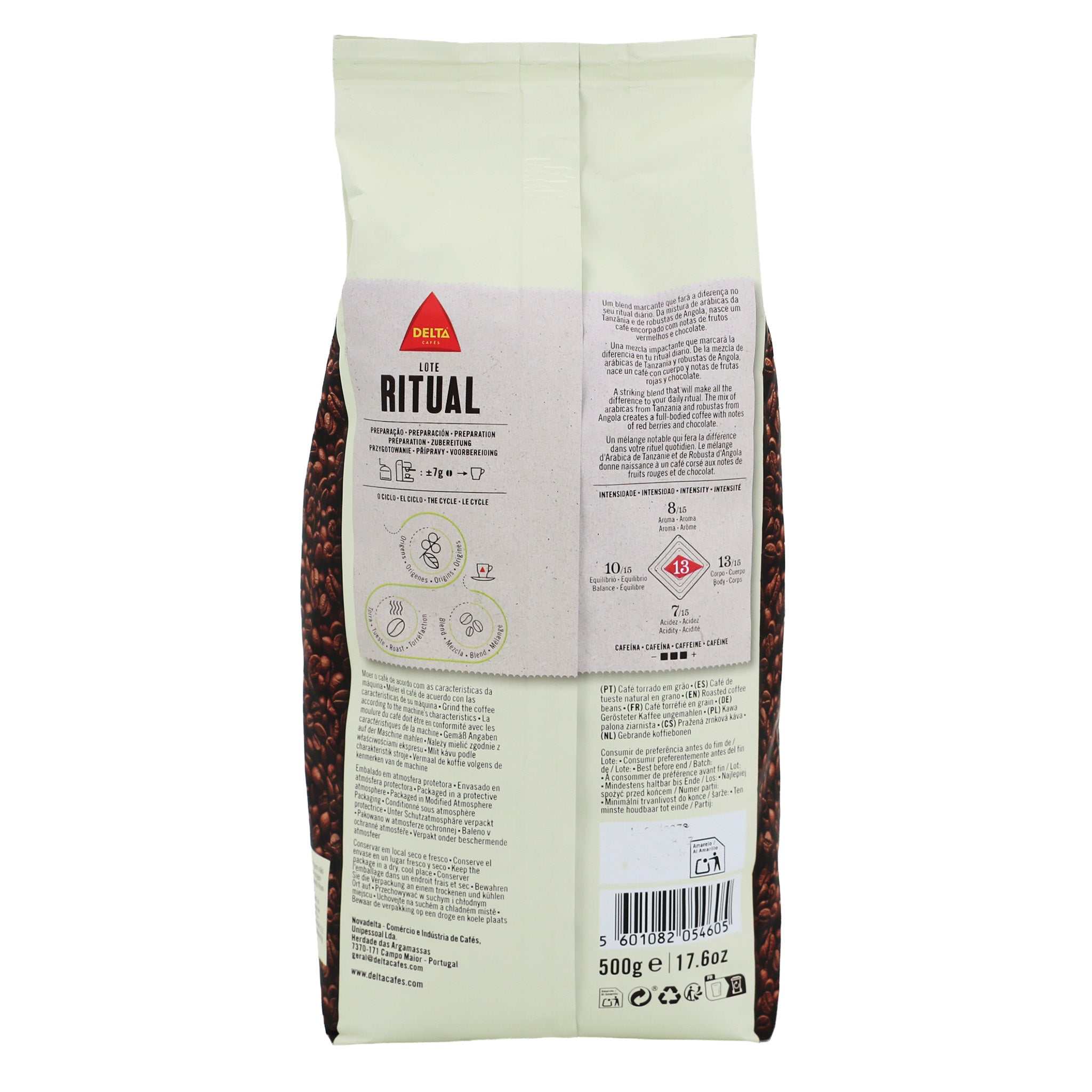 Kaffee RITUAL Intensiv ganze Bohne / Delta / Café ritual intense grão, 500g - Image 2