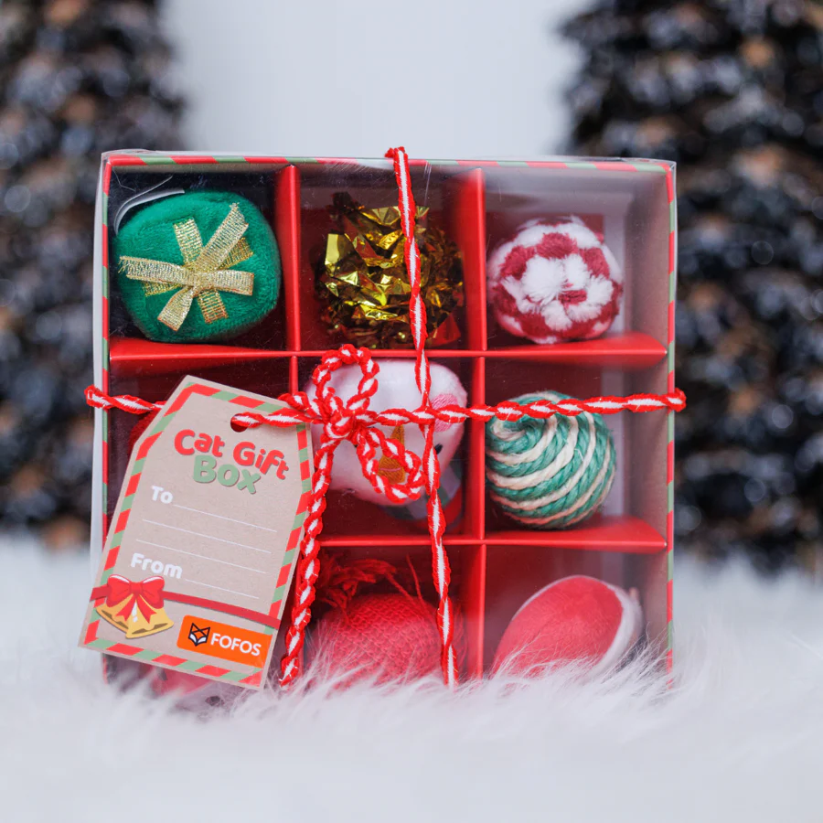 Katzenspielzeug Geschenkbox Weihnachten / Fofos Caixa de Natal | 9 Brinquedos