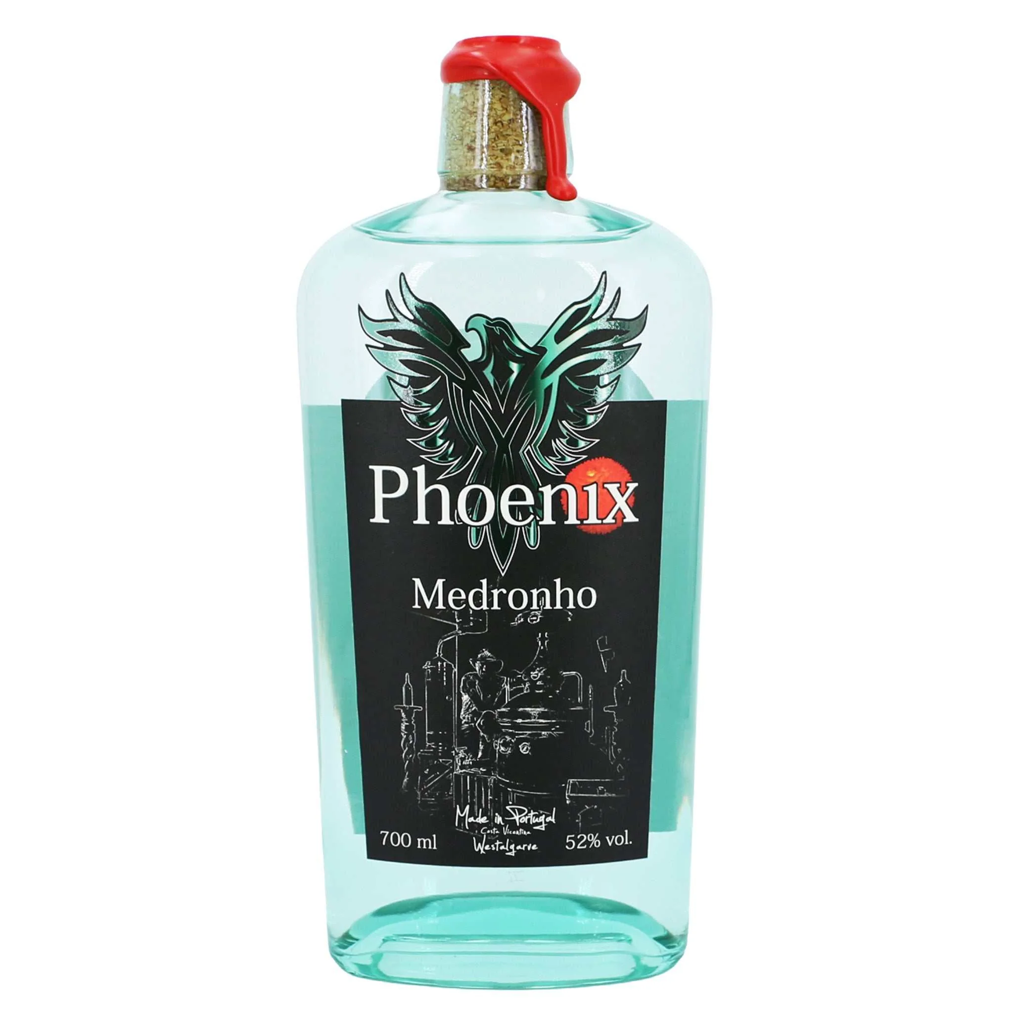 Erdbeerbaum Brand Feuerwasser / Medronho Phoenix