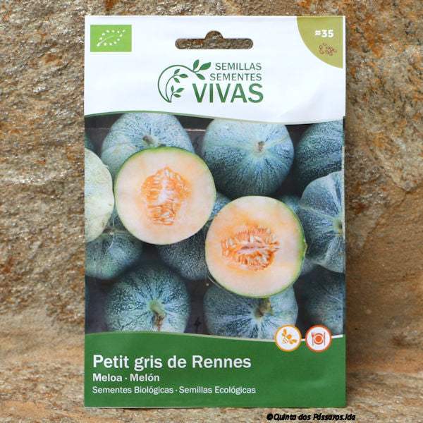 Melone Petit Gris De Rennes Saatgut / Sementes de meloa petit gris de rennes, Bio, unidade