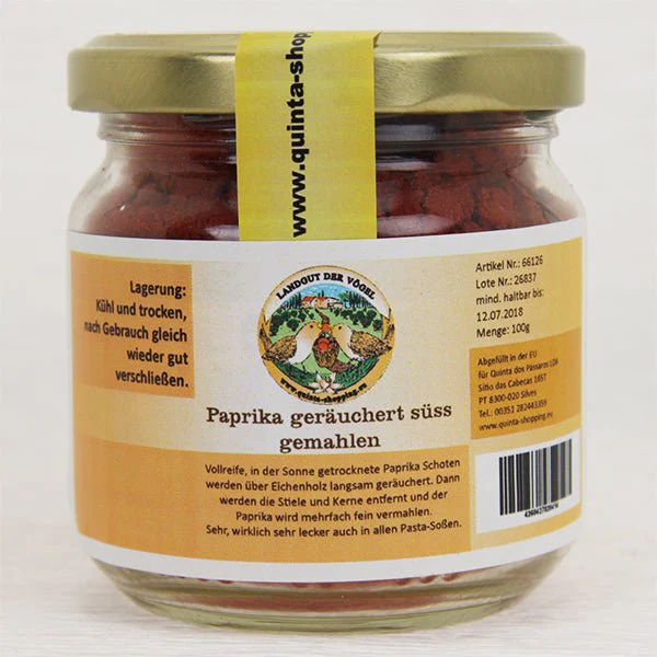 Paprika geräuchert (Smoke), mild, gemahlen / Pimentão doce fumado em pó, 100g - Image 2