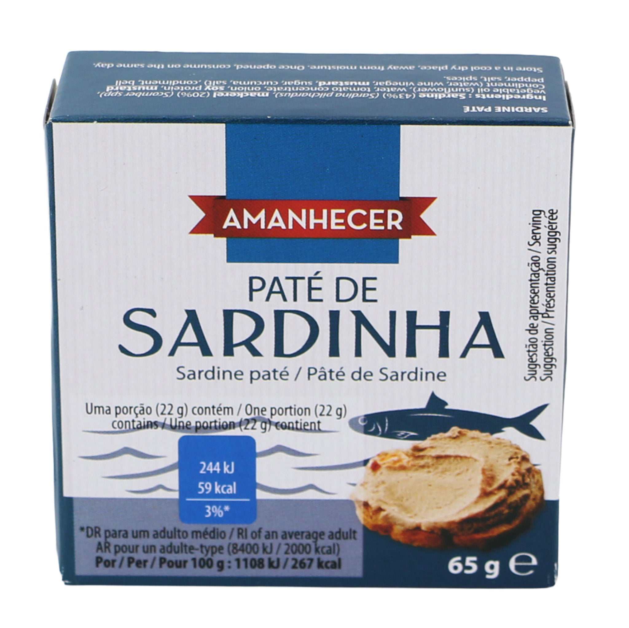 Sardinen Paté / Paté de sardinha amanhecer, 65g - Image 2