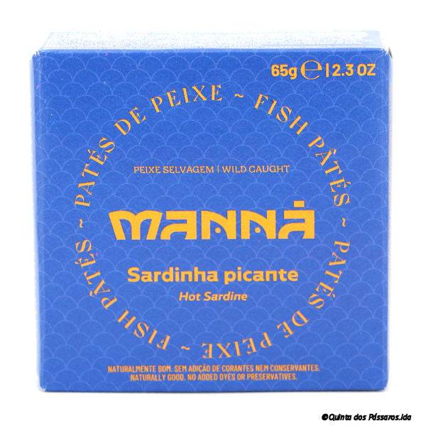Sardinen Paté pikant / Manná / Paté de sardinha picante, 5 x 65g
