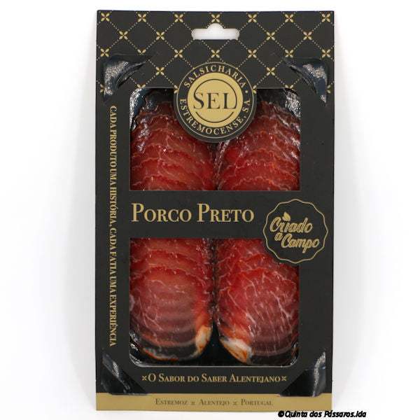 Schweinefilet geräuchert vom schwarzen Schwein / Paio de lombo porco preto, 100g