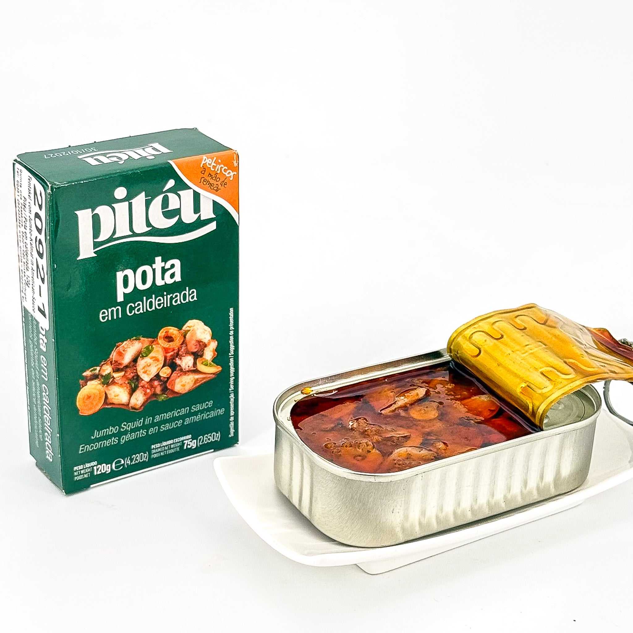 Tentakel vom Jumbo-Kalmar in American-Sauce / Pitéu / Pota em caldeirada, 115g - Image 4