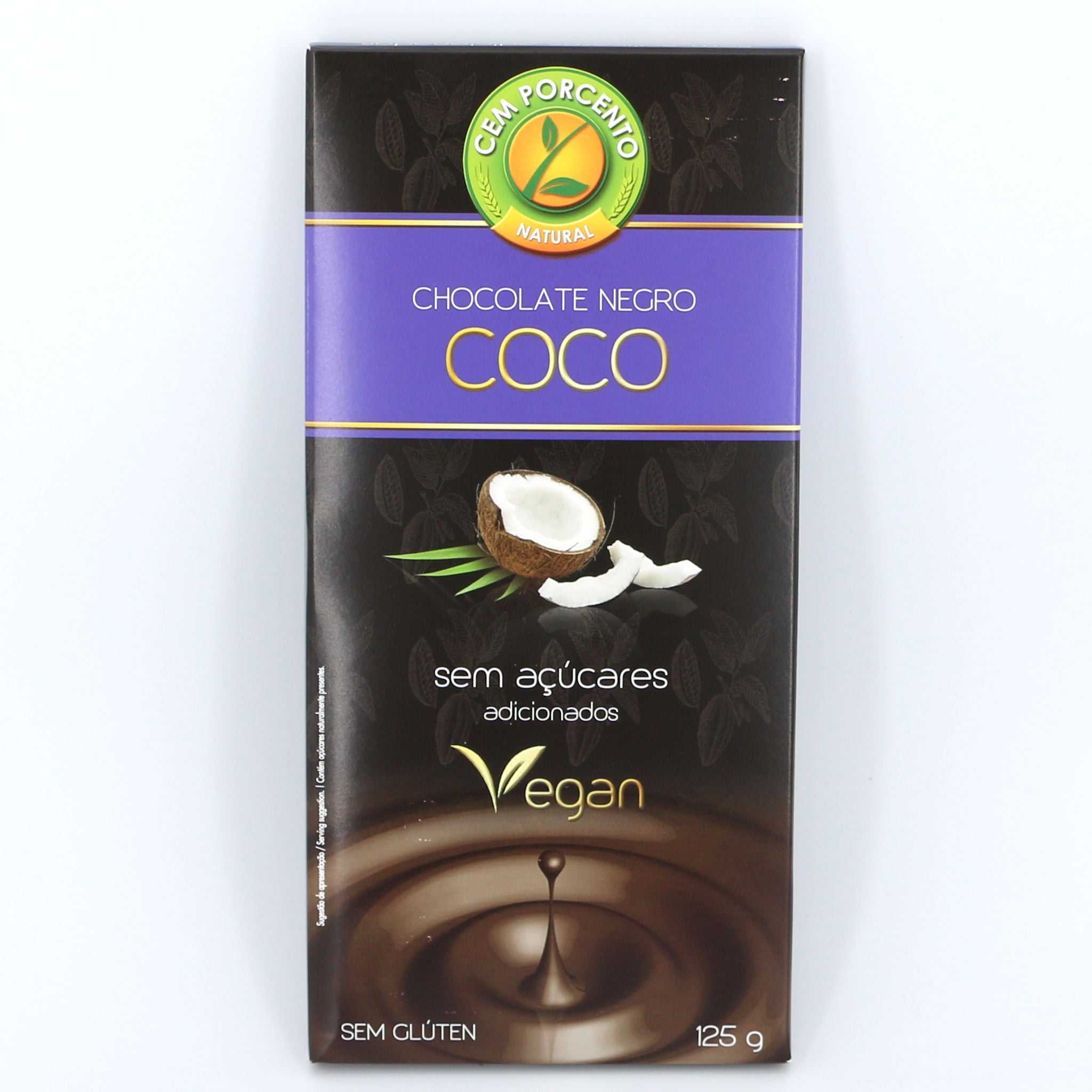Zartbitterschokolade mit Kokos / Chocolate negro com coco, 125g - Image 2